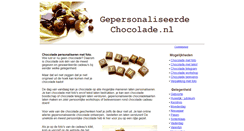 Desktop Screenshot of gepersonaliseerdechocolade.nl