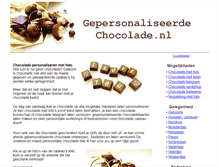 Tablet Screenshot of gepersonaliseerdechocolade.nl